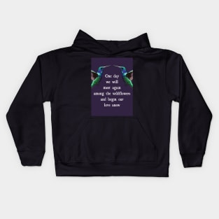 Loss of a Partner or Spouse Hummingbird Condolence / Sympathy Message Kids Hoodie